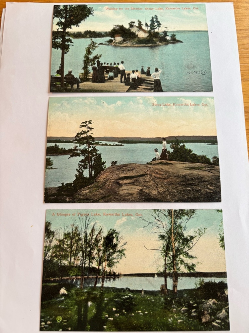 Vintage Kawartha Lakes Postcard Trio - 1900s